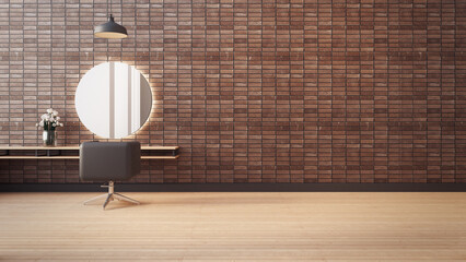 Loft Modern salon interior - 3D rendering - 511140606
