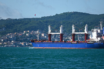 cargo ship in port
