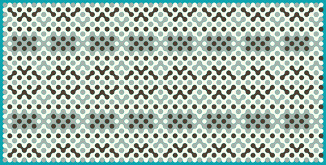 Multicolor truchet tiling connections illustration