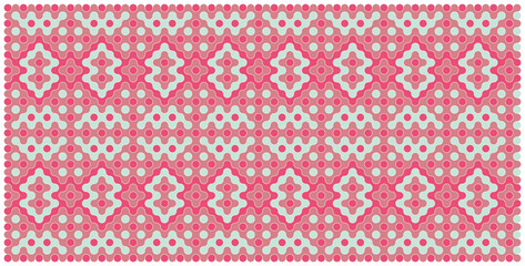 Multicolor truchet tiling connections illustration