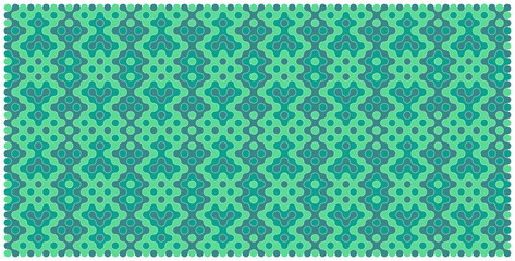 Multicolor truchet tiling connections illustration