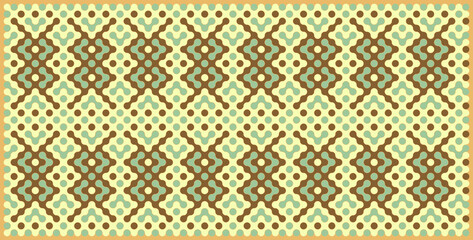 Multicolor truchet tiling connections illustration