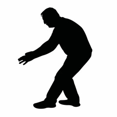 a man body silhouette vector