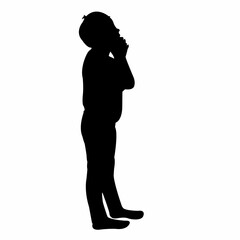 a child body silhouette vector
