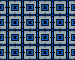 Geometrical Black and Blue Line texture repeat modern Seamless pattern