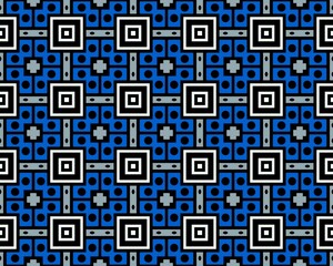 Obraz na płótnie Canvas Geometrical Black and Blue Line texture repeat modern Seamless pattern