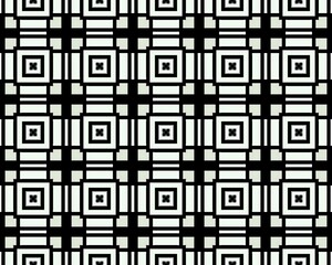 Seamless tile pattern in black and white