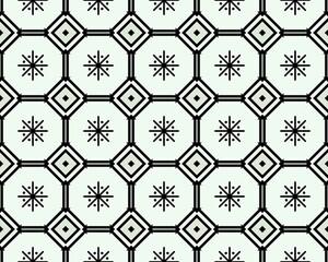 An Abstract Geometric Seamless Pattern Background stock illustration