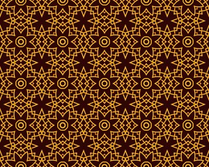 Obraz premium Seamless pattern of black and gold tones stock illustration