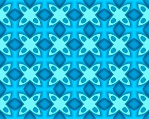 Fototapeta premium Ethnic drawing Modern floral pattern element The beautiful oriental pattern on a blue background close-up.Texture or background