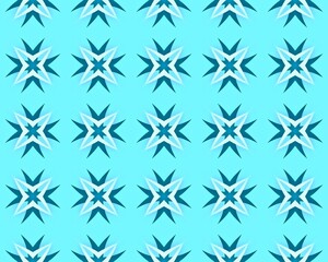 Ethnic drawing Modern floral pattern element The beautiful oriental pattern on a blue background close-up.Texture or background