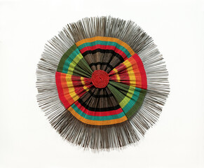 Decorative craft made of piaçaba (Attalea funifera) which is the common name of a species of palm...
