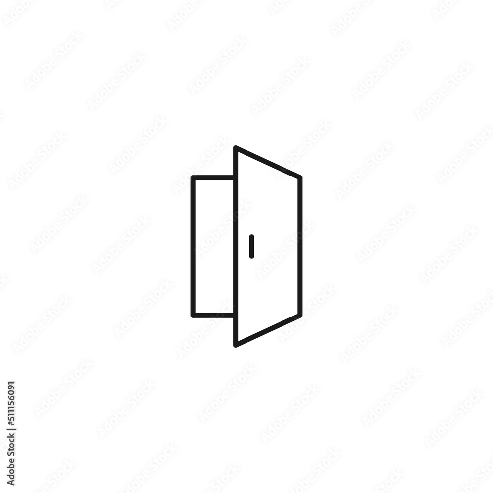 Poster interface of web site signs. minimalistic outline symbol drawn with black thin line. suitable for ap
