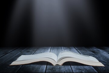Book notes style vintage background, The idea of reading books, knowledge, and searching for new ideas, book bible.Concept