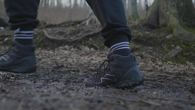 Footstep into water