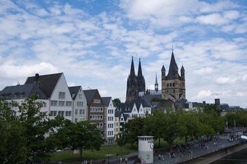 Fototapeta premium Blick auf den Dom in Köln Deutschland