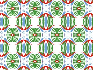 Seamless pattern with leaves, leaf and flowers, creative work hand drawing background. Fabric print ornamental design. Digital art illustration