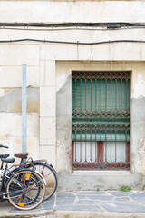 Fototapeta na wymiar Details of window and door in Costa Brava Catalana, Spain