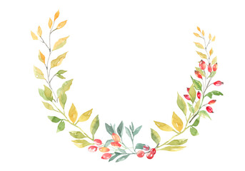 Watercolor boho fig pumpkin thanksgiving floral wreath illustration, Autumn flower arrangement, wreath,frame, for fall wedding stationery, nursery, thanksgiving card, save the date, baby shower