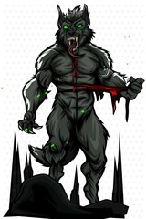 wolf illustration