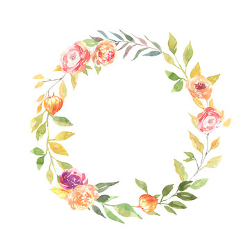 Watercolor boho fig pumpkin thanksgiving floral wreath illustration, Autumn flower arrangement, wreath,frame, for fall wedding stationery, nursery, thanksgiving card, save the date, baby shower