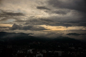 time lapse of clouds over the city