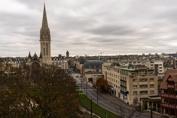 Fototapeta na wymiar Caen, France vue depuis le Château de Caen