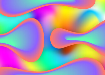 Liquid elements background with dynamic shapes and fluid.