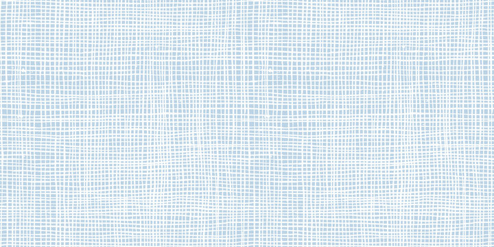 Seamless abstract hand drawn grid lines in a clean simple minimalist woven mesh checkers pattern, light pastel blue and white. Baby boy or nautical theme. High resolution textile texture background..