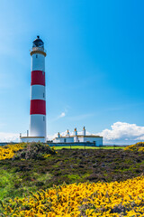 Tarbat Ness Lighthouse, Portmahomack, Highland, East Coast of Scotland, UK