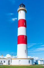 Tarbat Ness Lighthouse, Portmahomack, Highland, East Coast of Scotland, UK