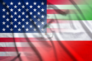 USA and Equatorial Guinea national flag international relations GNQ USA