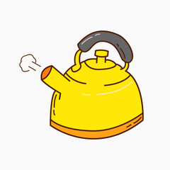 Fototapeta premium Teapot doodle vector illustration