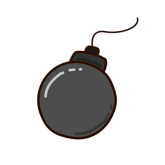 Bomb ball vector illustration