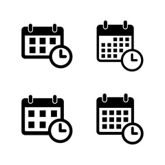 Calendar icon vector. Calender sign and symbol. Schedule icon symbol
