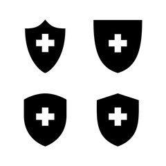 Fototapeta premium Health insurance icon vector. Insurance health document sign and symbol