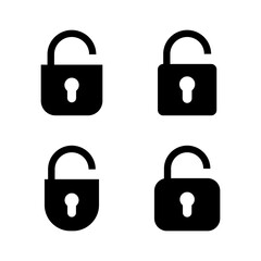 Unlock icon vector. Unlock sign and symbol. unlocked padlock icon