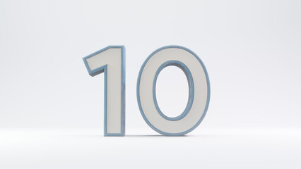 number text gray in background gray 3d illustration rendering, countdown text number text gray color for flyer design, background and etc