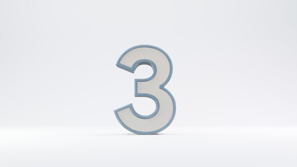 number text gray in background gray 3d illustration rendering, countdown text number text gray color for flyer design, background and etc