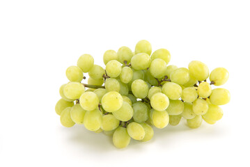 Green grape isolated on white background