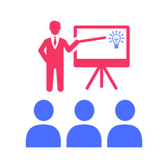 Lecture, presentation, training icon