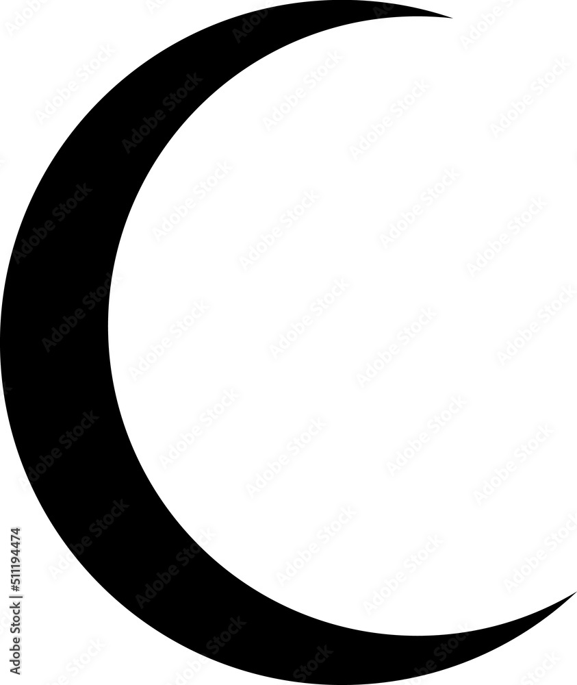 Poster moon icon. ui symbol - vector. presented in glyph style..eps