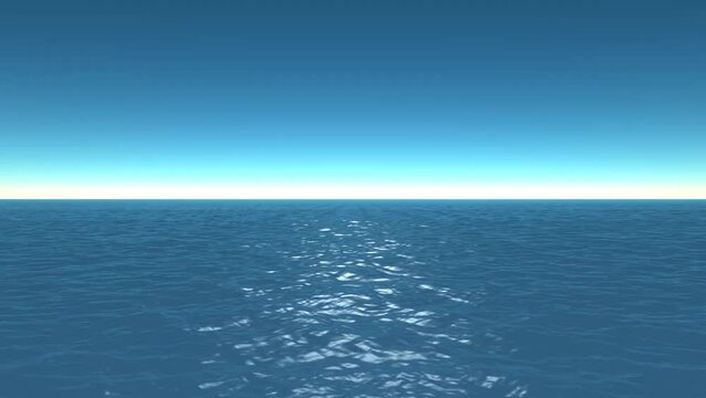 Light Blue Ocean Background Animation