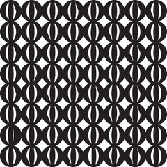 Vector, Image of circle background pattern, black and white color, with transparent background