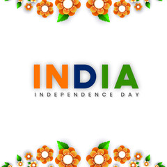 Fototapeta premium Indian Independence Day 15 August National Poster Social Media Poster Banner Free Vector 