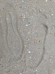 footprint in the sand