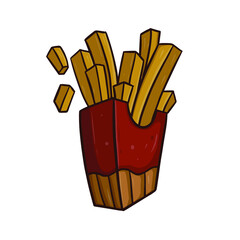 french fries illustration