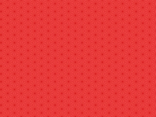 和風背景素材　赤色の麻の葉模様