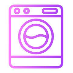 washing machine gradient icon