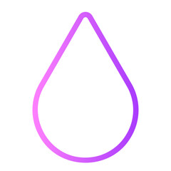 water drop gradient icon